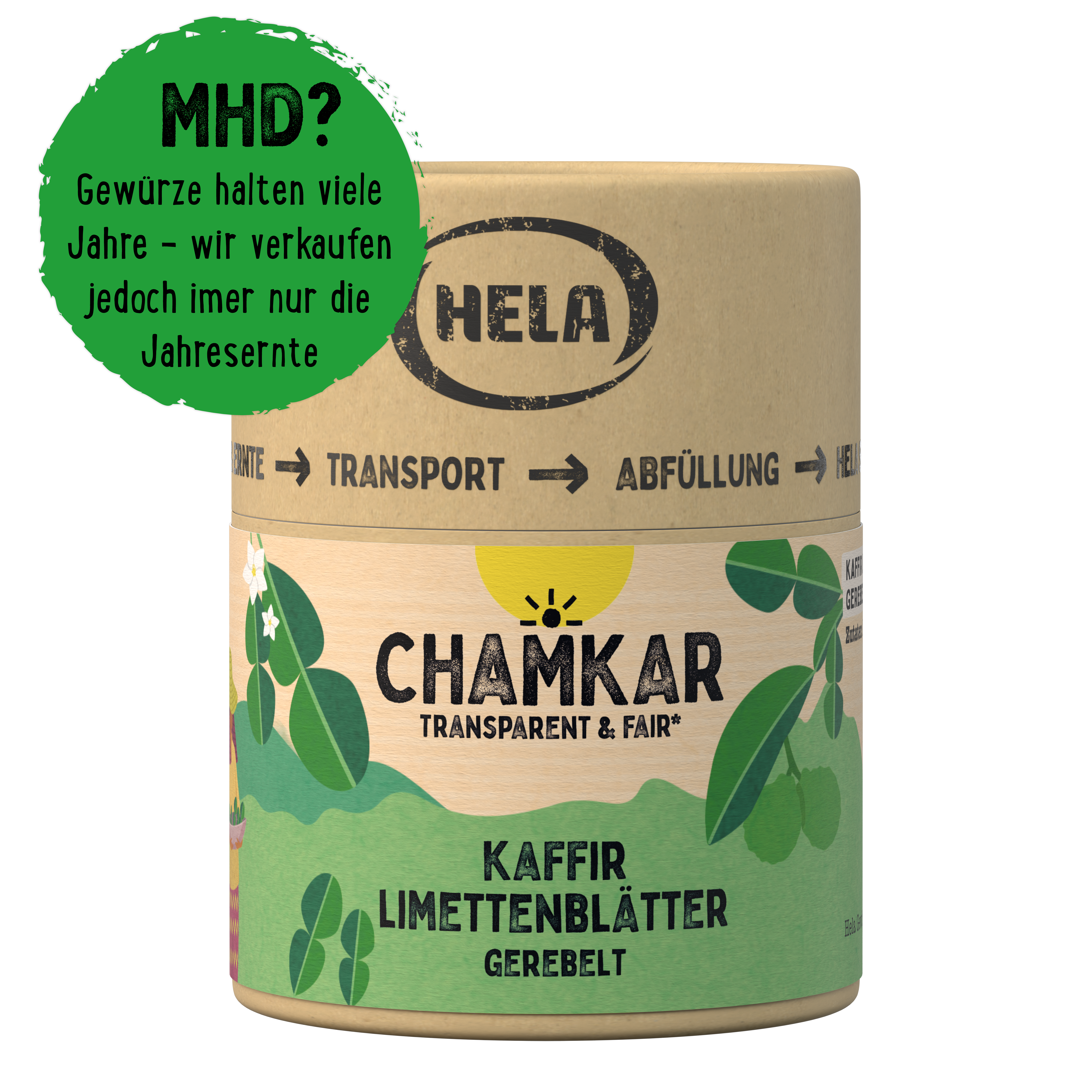 Chamkar Kaffir Limettenblätter gerebelt 25 g