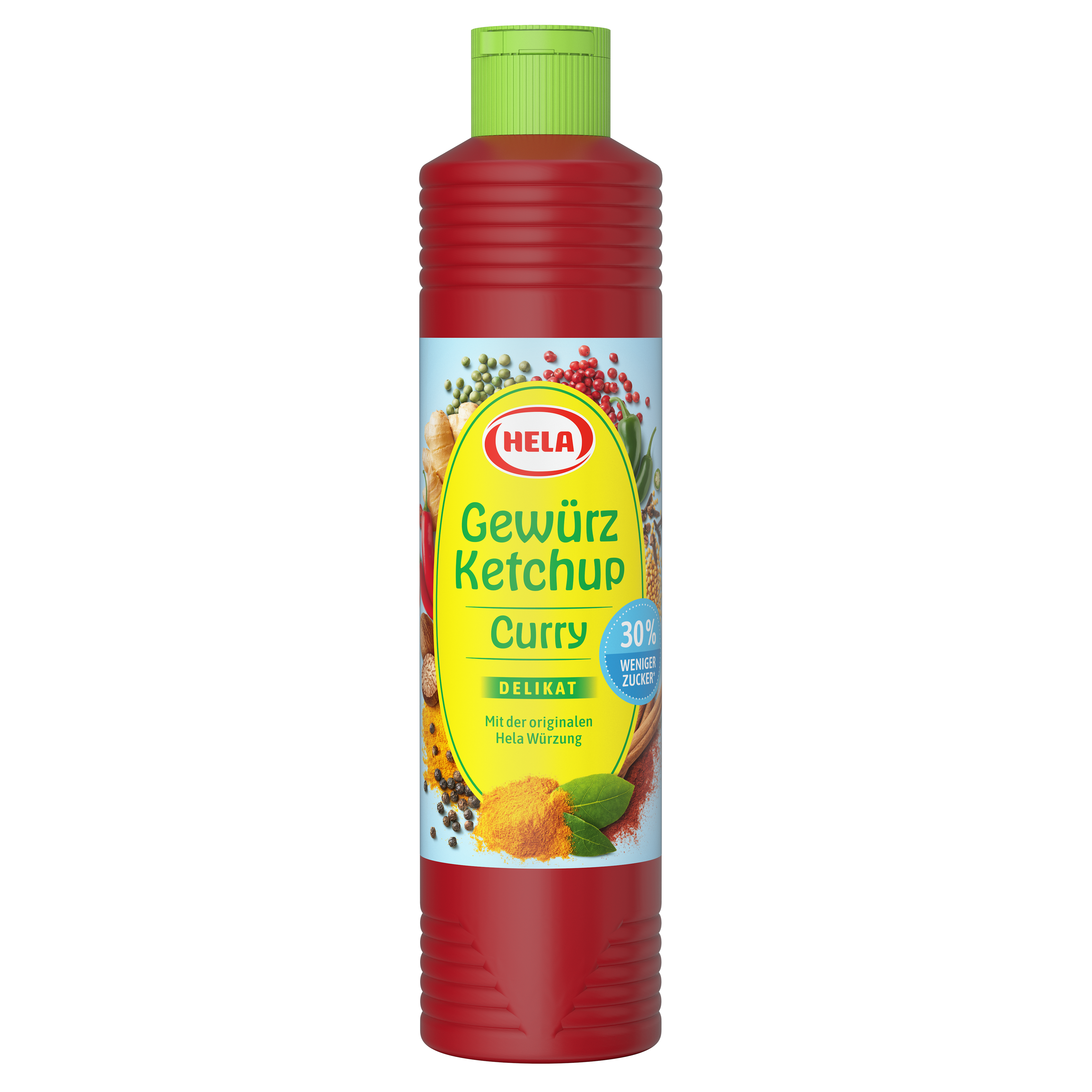 Gewürz Ketchup Curry delikat 30% weniger Zucker 800ml