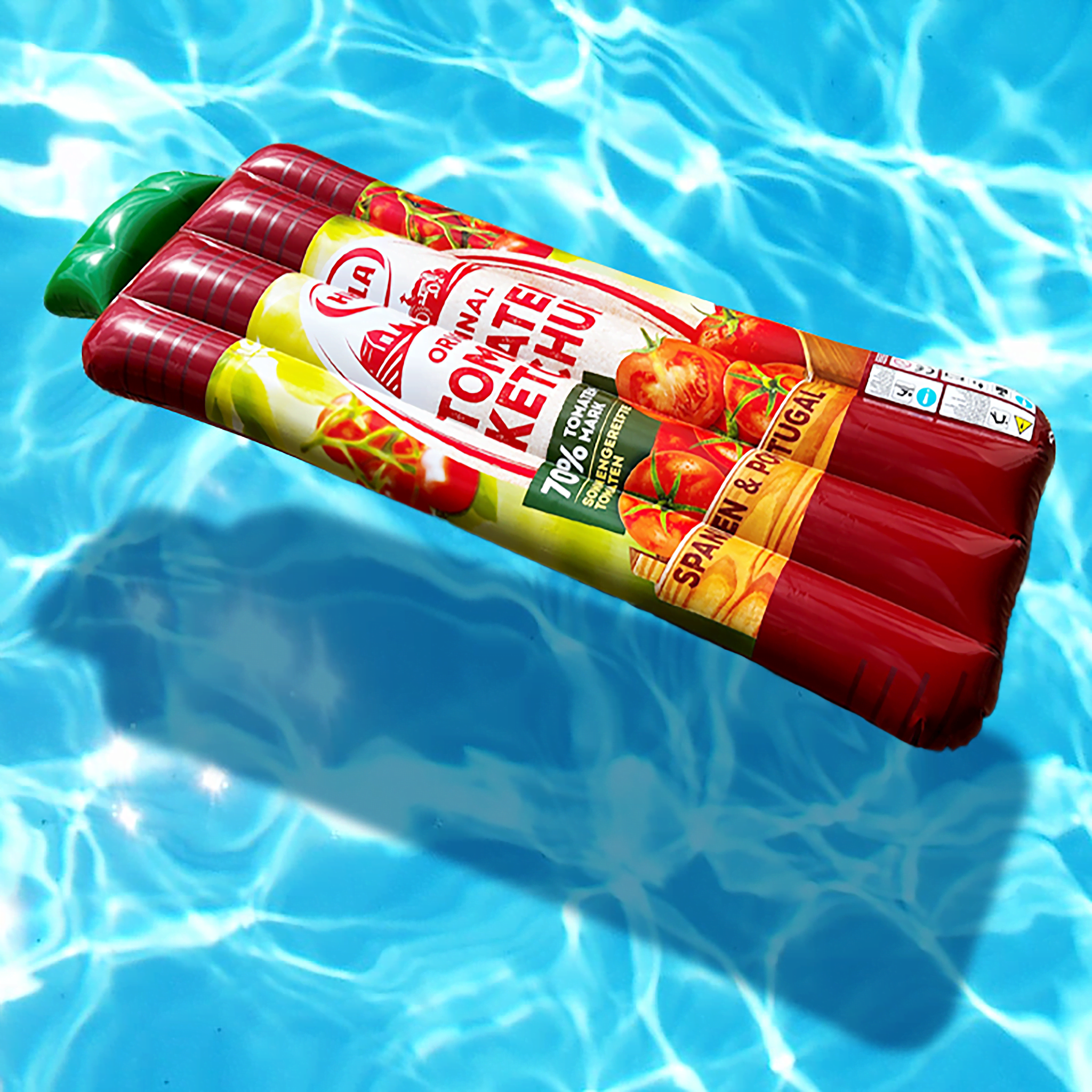 Luftmatratze Tomaten Ketchup