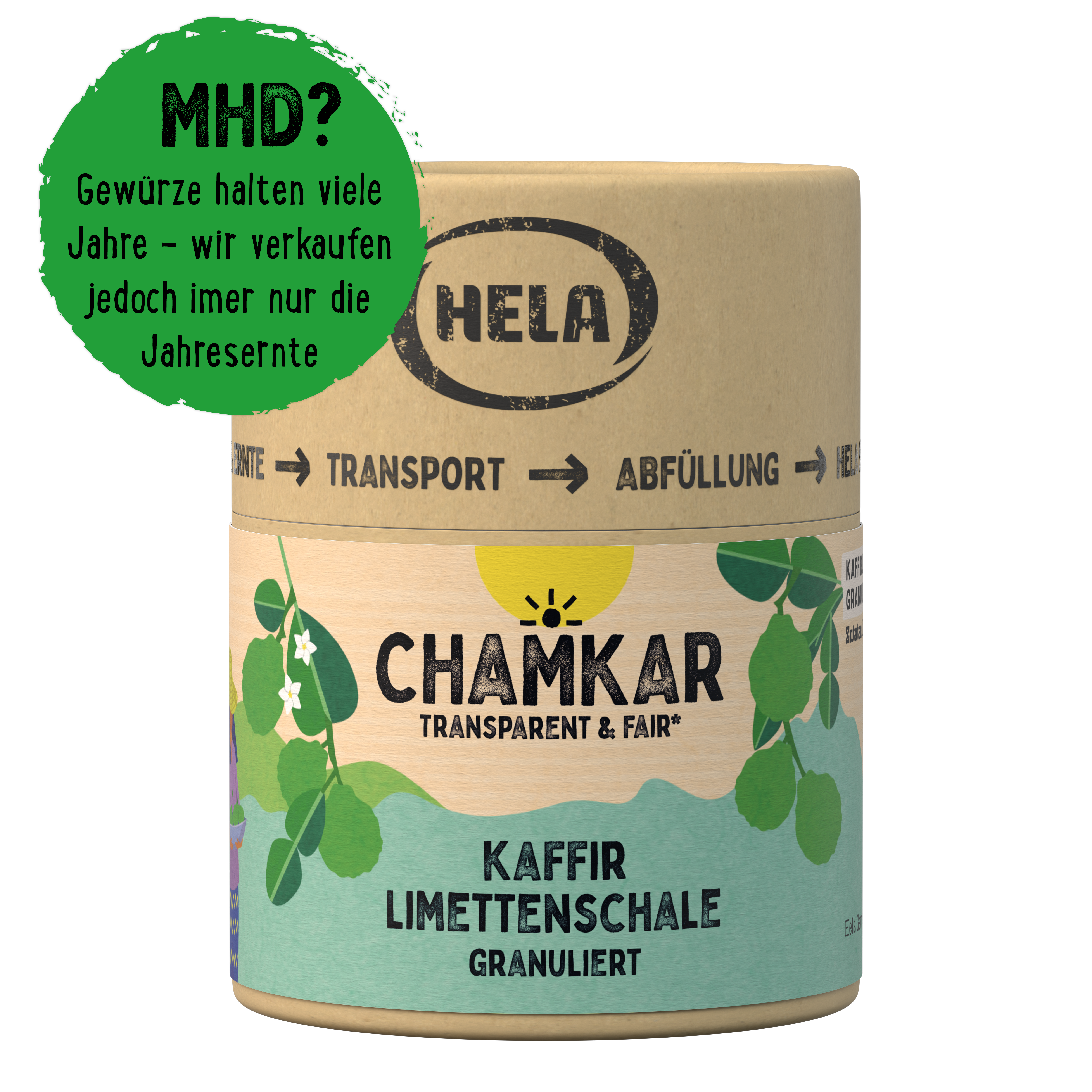 Chamkar Kaffir Limettenschale granuliert 40 g
