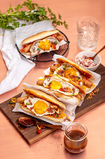 Frühstücks-Hot-Dogs mit Hela